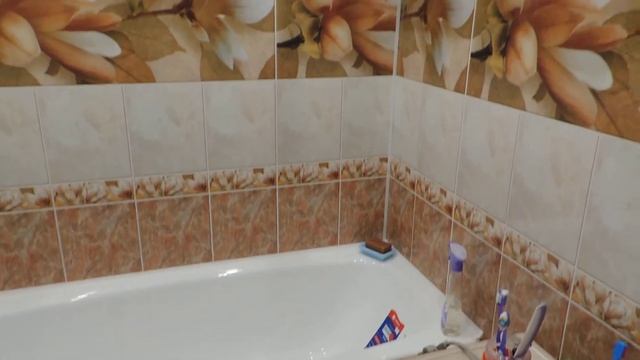 Ремонт ванной панелями пвх Новита ( Магнолия бежевая ) смотреть онлайн