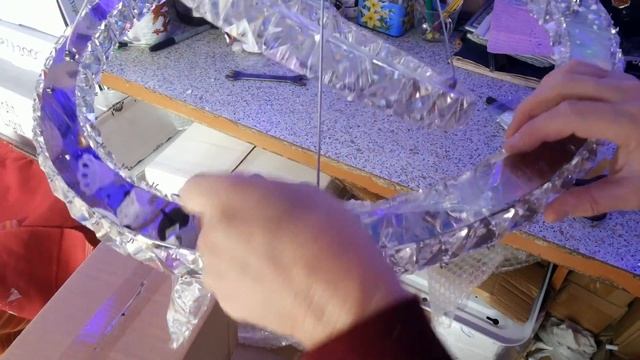 Как собрать Как подключить Хрустальную Кольцевую led люстру смотреть онлайн