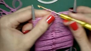 МК: Вязание на вилке  крючком- Crochet on a fork