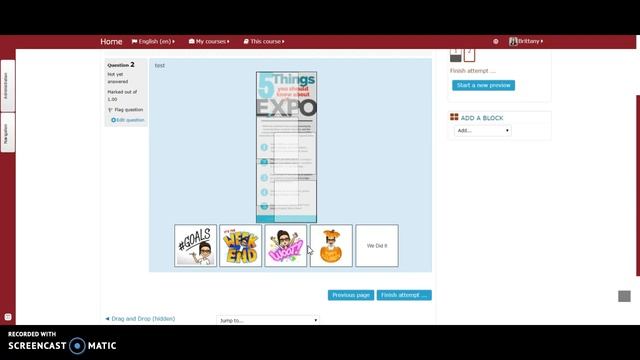 Moodle: Drag and Drop into Text and Images смотреть онлайн