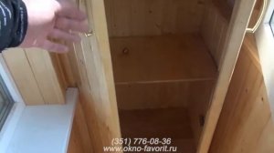 Отделка балкона евровагонкой / обшивка лоджии вагонкой