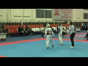 Taekwondo WTF. Первенство Москвы. 16.02.2013 Столярова-Меляева