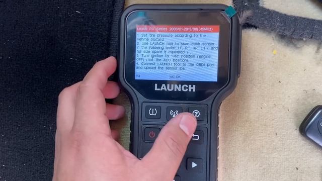 TIRE PRESSURE SENSOR PROGRAMMING LAUNCH CRT5011E смотреть онлайн