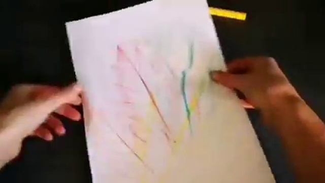 DIY Frottage Technik /фроттаж с детьми смотреть онлайн