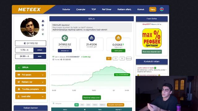 İNTERNETDEN YATIRIMSIZ PUL QAZANMAQ 2024 - METEEX.COM