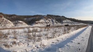 дальняя поездка . Иркутск- Магистральный, дорога через Ковыкту  зимник.