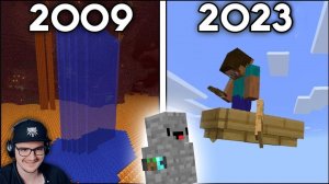 История глитчей Minecraft (все версии 2009 - 2023) ► (Стоун! майнкрафт) | Реакция