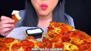 ASMR PIZZA HUT SPICY LOVERS PIZZA MUKBANG Eating Sounds (EATING SHOW) ASMR Phan