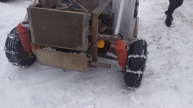 Самодельная баги с двигателем ВАЗ 2108 смотреть онлайн