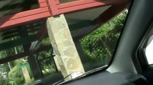 Шевроле Каптива -  клеим зеркало заднего вида на лобовое 1ч