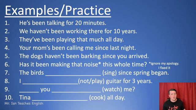 Present Perfect Continuous - Learn English Grammar - Verb Tense 10 of 12 - (Updated and Expanded) смотреть онлайн