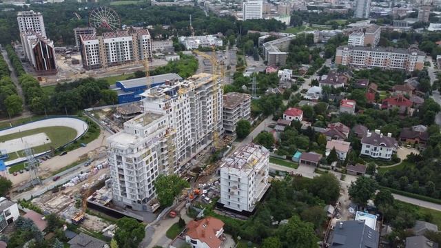 ЖК по ул. Авиационная от Жилстрой-1, ход строительства 06.2021