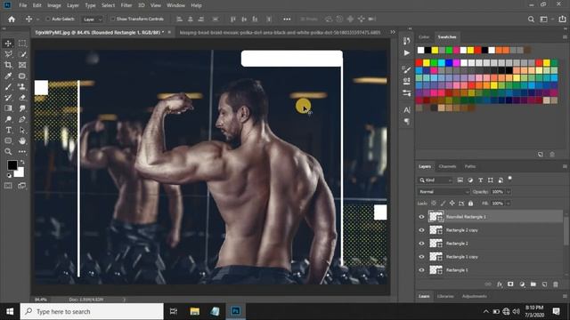 How to Create Easy Social Media Post Template in Photoshop||   PhotoshopTutorials 2020