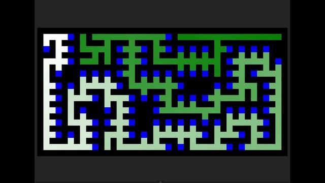 Maze Generation - Depth First Search (DFS) with flooding смотреть онлайн