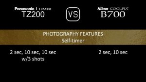 Panasonic Lumix TZ200 vs. Nikon COOLPIX B700: A Comparison of Specifications