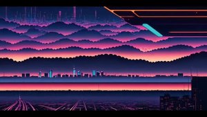 80s Synthwave Retro Wave