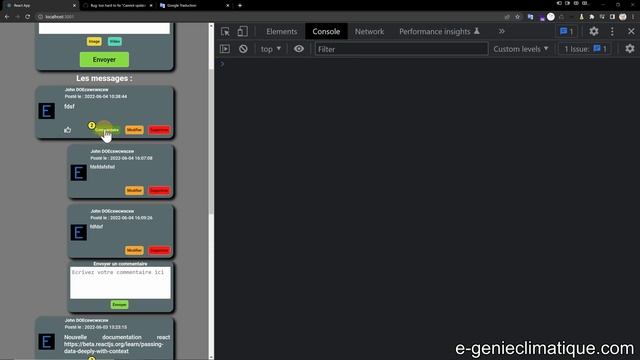 JavaScript511-React.js-Each child in a list should have a unique key prop-Correction du warning смотреть онлайн