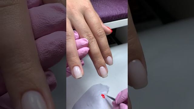 Однотон vs ДИЗАЙН? Выравнивание базой/укрепление ногтей/красный маникюр/ #manicure #nails