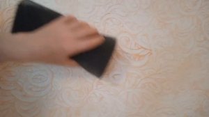 НАНЕСЕНИЕ ЗОЛОТОГО ПЕРЛАМУТРА НА СТЕНЫ.