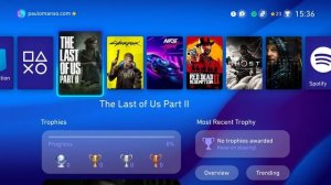 PlayStation 5 Boot Screen and User Interface Concept