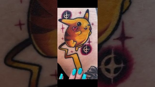 Healed Pikachu Tattoo