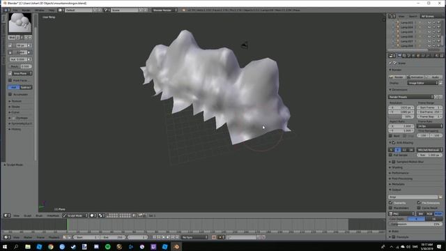 Make Simple Realistic Mountains For ROBLOX Studio Using BLENDER смотреть онлайн