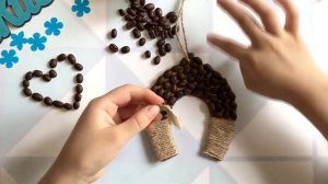 2 Видео / Картина из КОФЕЙНЫХ ЗЁРЕН / Поделки из кофейных зёрен