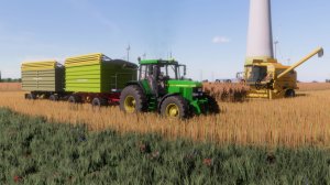 Farming Simulator 22 / Карта Noerdliche Gegenden V3 / Уборка рапса New Holland TX66, John Deere 7810