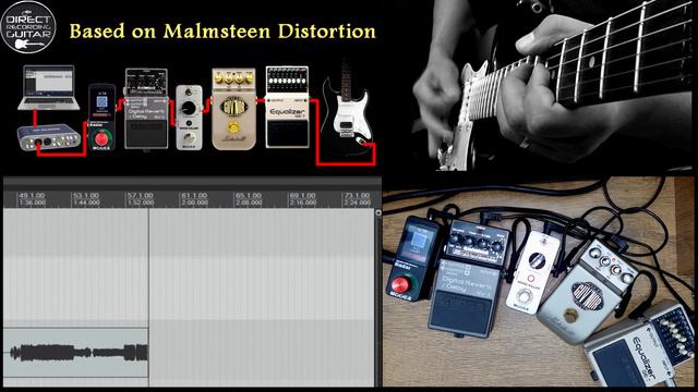 MALMSTEEN Guitar Tone using Marshall Guv'Nor GV-2 / GE-7 Boost, Mooer Noise Killer, RV-3, Radar. смотреть онлайн