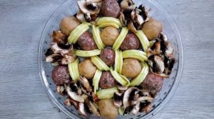 #овощи_с_фаршем_в_духовке#    Готовим лёгкий, диетический ужин на карантине!