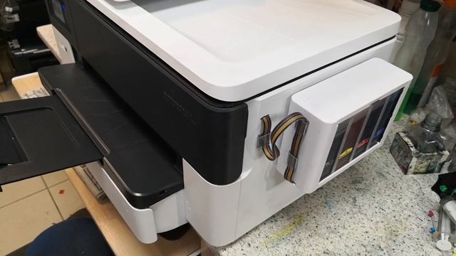 Hp Officejet Pro 7720 с снпч из оригиналов . смотреть онлайн