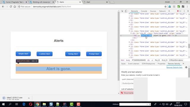 Pragmatic Learning - Working with Javascript popups in Selenium WebDriver