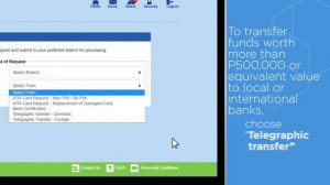 How to request bank certificates and other branch transactions online