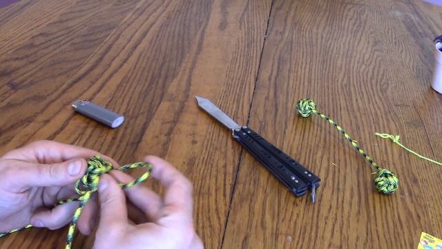 How to Make a Monkeys Fist Paracord Begleri Tutorial.  DIY Begleri Fidget Toy.
