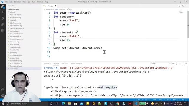 JavaScript ES6 Tutorial -23- WeakMap in JavaScript | Dr Vipin Classes