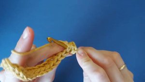 Узор полустолбиком с накидом