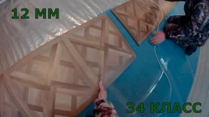 Ламинат.Укладка ламината 12мм 34класса своими руками.Тест песком и молотком.