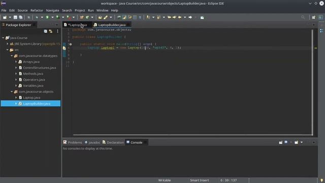 JAVA BEGINNERS 12 - How To Use CONTRUCTORS, GETTERS, And SETTERS