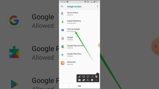 Digital Wellbeing & Google File App Usage Access Enable on Symphony Z25