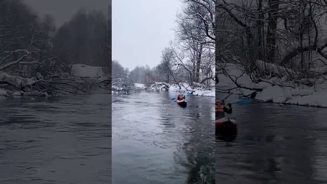 Зимний сплав по Истре