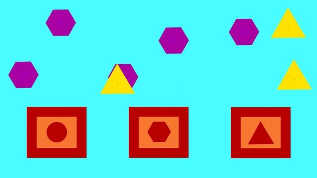 Собрать одинаковые фигуры. Веселые развивающие игры для малышей