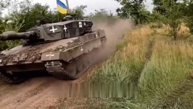 Ореховское направление, немецкий Леопард, с немецкими же крестами;