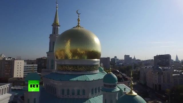 Московская Соборная мечеть. Виды сверху с беспилотника.