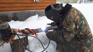 Сварка на "Пеньках", как сварить трубу. Варим водопроводную трубу. Сварка для начинающих. Труба 40.
