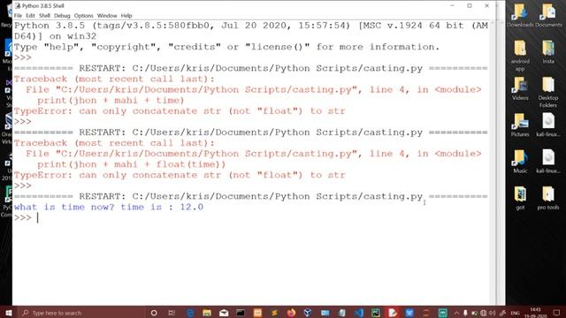 Type conversion in python in tamil | data type conversion part-5 | Quick Through