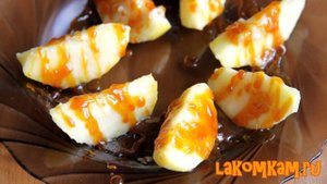 Вкуснейшие яблоки в карамели. Легкий и красивый рецепт