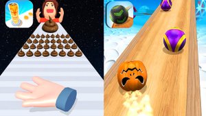 Мобильные игры Pancake Run и Going Balls прохождение, геймплей и новые уровни для Android и iOS