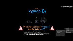 Logitech G PRO:X + DTS Sound Unbound = Static-Cracking Noise Problem [SOUND SAMPLE]