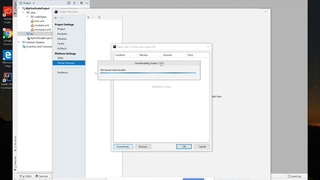 7- Scala Tutorial  Setup environment: Add Scala Library to Intellij project
