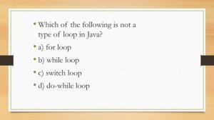 Java Review Quiz Part 1